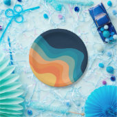 Dekoration im Retrostil Pappteller (Party)