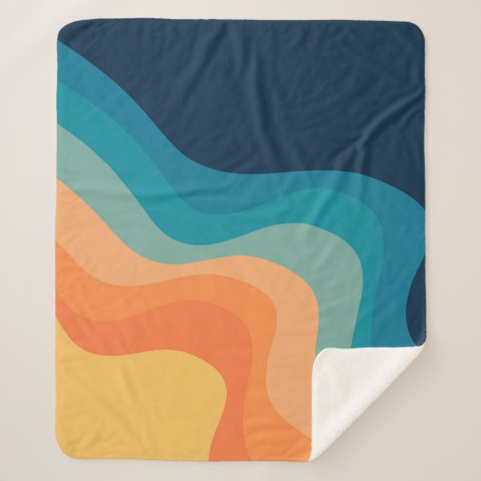 Dekoration im Retrostil Sherpadecke (Vorderseite)