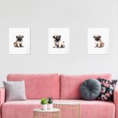 Dekoration im Schlafzimmer, Mops Dog Print, Bilderwand Sets (Wohnzimmer)