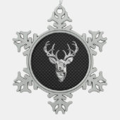 Dekoration im Silber-Deal Schneeflocken Zinn-Ornament (Vorderseite)