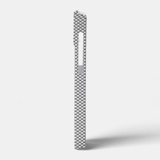 Dekoration im Silver Carbon Fibre Style Case-Mate iPhone Hülle (Rückseite / Links)