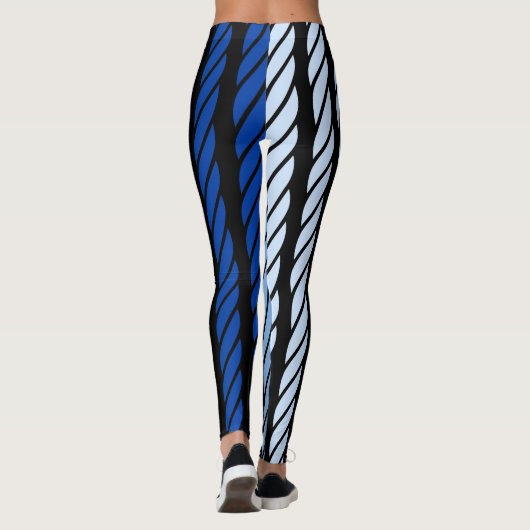 Dekoration im Stile eines Blauen Seils Leggings (Rückseite)