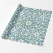 Dekoration in blau-grün, weiß geschenkpapier (Ungerollt)