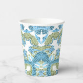 Dekoration in blau-grün, weiß pappbecher (Rechts)