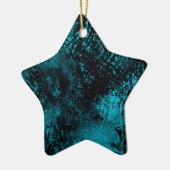 Dekoration in blauer und schwarzer Keramik (Links)