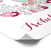 Dekoration Kinderzimmer Adorable Unicorn Kunst (Ecke)