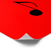Dekoration mit 4 Musiknoten (Ecke)