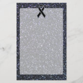 Dekoration mit Akzent-Dekoration aus schwarzem Ban Briefpapier (Vorderseite)