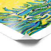 Dekoration mit Blumengrafiken Fotodruck (Ecke)