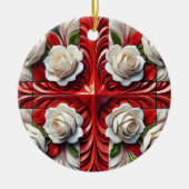 Dekoration mit englischer Rose Design (Vorne)