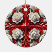 Dekoration mit englischer Rose Design (Hinten)