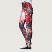 Dekoration mit farbenfrohen Splash Leggings (Links)