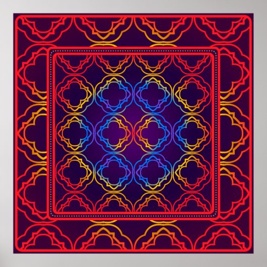 Dekoration mit geometrischer Dekoration. Sym (Vorne)