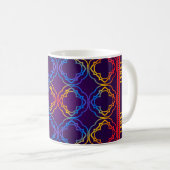 Dekoration mit geometrischer Dekoration. Sym Kaffeetasse (VorderseiteRechts)