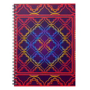 Dekoration mit geometrischer Dekoration. Sym Notizblock