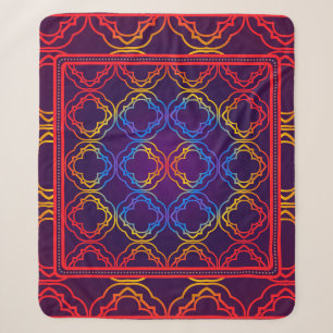 Dekoration mit geometrischer Dekoration. Sym Sherpadecke