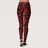 Dekoration mit Libellenmuster Leggings (Rückseite)