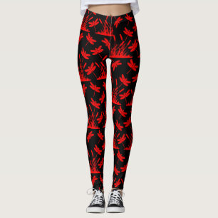 Dekoration mit Libellenmuster Leggings