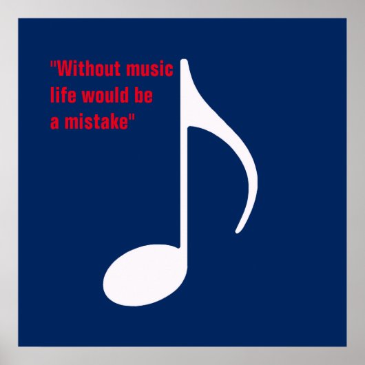 Dekoration mit Musiknote (Vorne)