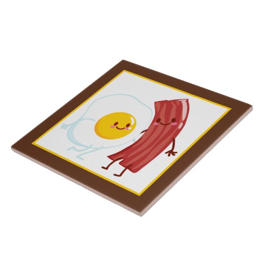 Dekoration mit niedlichem Eier Fliese (Seite)