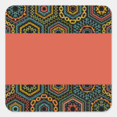 Dekoration Quadratischer Aufkleber (Vorderseite)