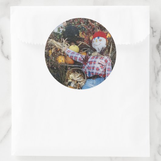 Dekoration Runder Aufkleber (Tasche)