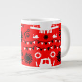 Dekoration und Geschenke von Narrowbooten Jumbo-Tasse (Vorderseite Rechts)