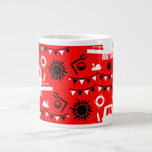 Dekoration und Geschenke von Narrowbooten Jumbo-Tasse (Vorderseite)