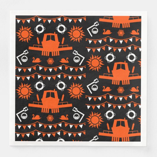 Dekoration und Geschenke von Narrowbooten Serviette (Vorderseite)