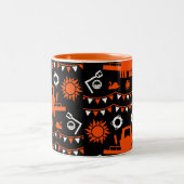 Dekoration und Geschenke von Narrowbooten Zweifarbige Tasse (Mittel)
