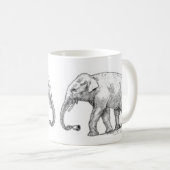 Dekoration Vintager Elefanten Kaffeetasse (VorderseiteRechts)