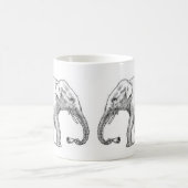 Dekoration Vintager Elefanten Kaffeetasse (Mittel)
