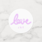 Dekoration von Anwenderpartys im Foto Neon Liebe Konfetti (Klein Vorderseite)