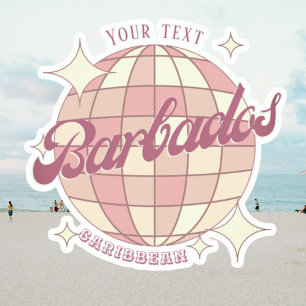 Dekoration von Barbados Karibik Aufkleber