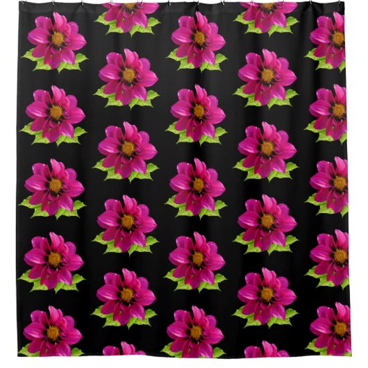 Dekoration von Blume Duschvorhang (Vorderseite)