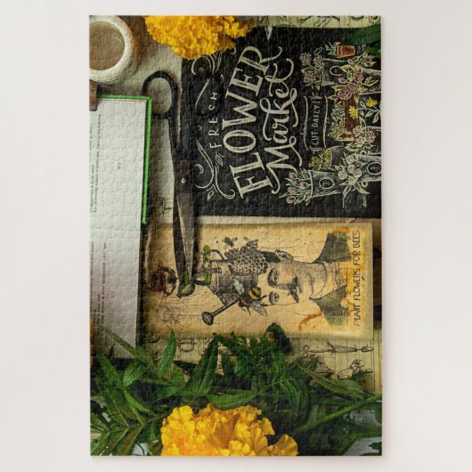 Dekoration von Blume Puzzle (Vertikal)