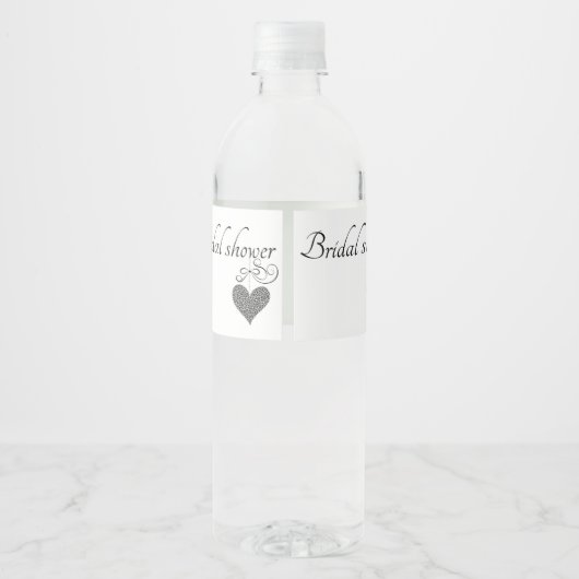 Dekoration von Brautpartys Wasserflaschenetikett (Rückseite)