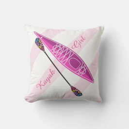 Dekoration von Kayak Girl Kissen