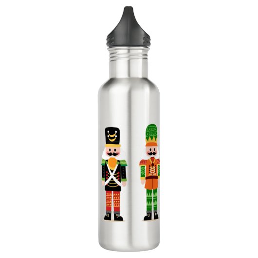 Dekoration von Nutcrackers Edelstahlflasche (Links)