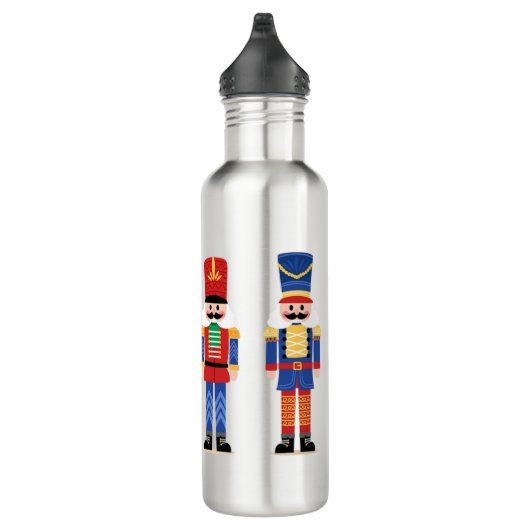 Dekoration von Nutcrackers Edelstahlflasche (Rechts)
