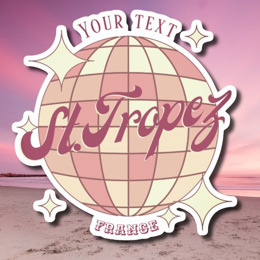 Dekoration von Saint Tropez Frankreich Aufkleber