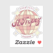 Dekoration von Saint Tropez Frankreich Aufkleber (Blatt)