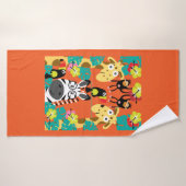 Dekoration von Tieren aus niedlichem Kinderzimmer Badehandtuch (Badehandtuch)