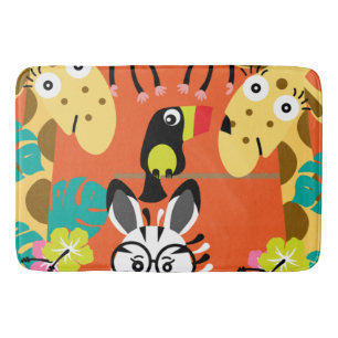 Dekoration von Tieren aus niedlichem Kinderzimmer Badematte