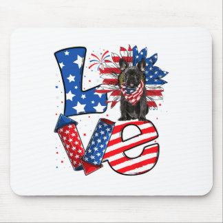 Dekoration zum Juli, patriotische Liebe Französisc Mousepad