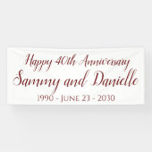 Dekoration zum Party des 40. Jubiläums Banner (Horizontal)