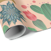 Dekorationen der Duschkabine in Wüstenrot, Rosa Geschenkpapier (Rolleneckpunkt)