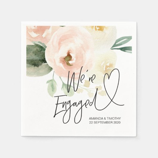 Dekorationen der engagierten Partei Frühling Rosa Serviette (Vorderseite)