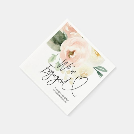 Dekorationen der engagierten Partei Frühling Rosa Serviette (Ecke)