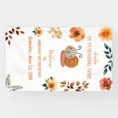 Dekorationen der personalisierten Wildblume 1. Geb Banner (Horizontal)